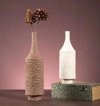 Ceramic vase textured